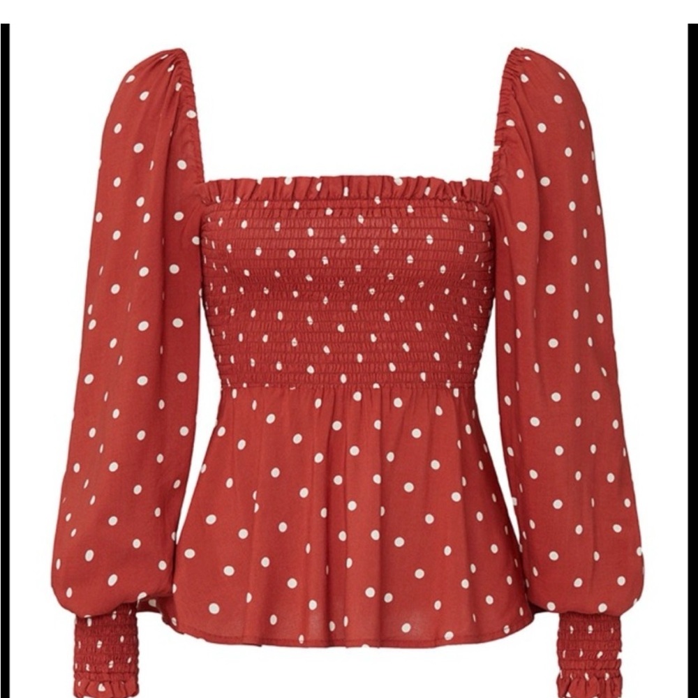 Auguste The Label Polka Dot Blouse